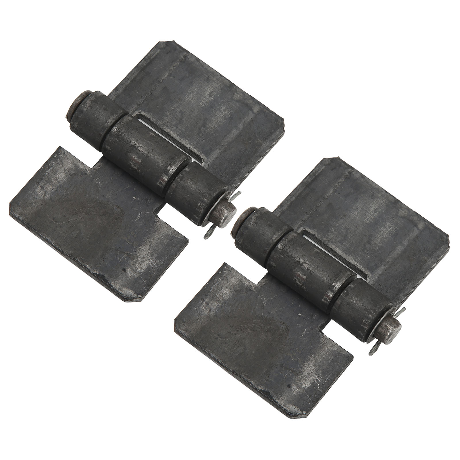2-teiliges Anschweißscharnier 106x75x5mm Für Anhängertüren, Robustes Scharnier Mit Lager, Anschweißbefestigung, Ideal Für Tore Und Metalltüren.