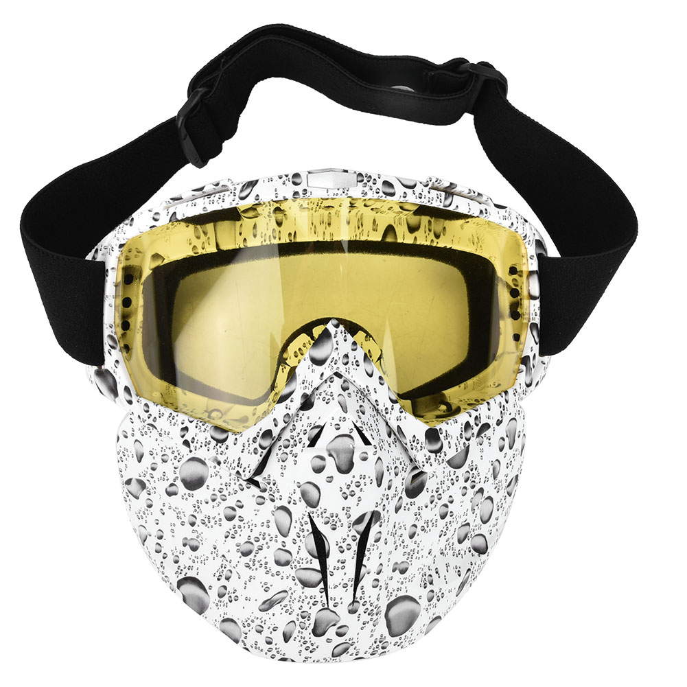 Antibeschlag-windschutzbrille Mit Elastischem Band Für Motorradfahrer (gelbe Gläser)