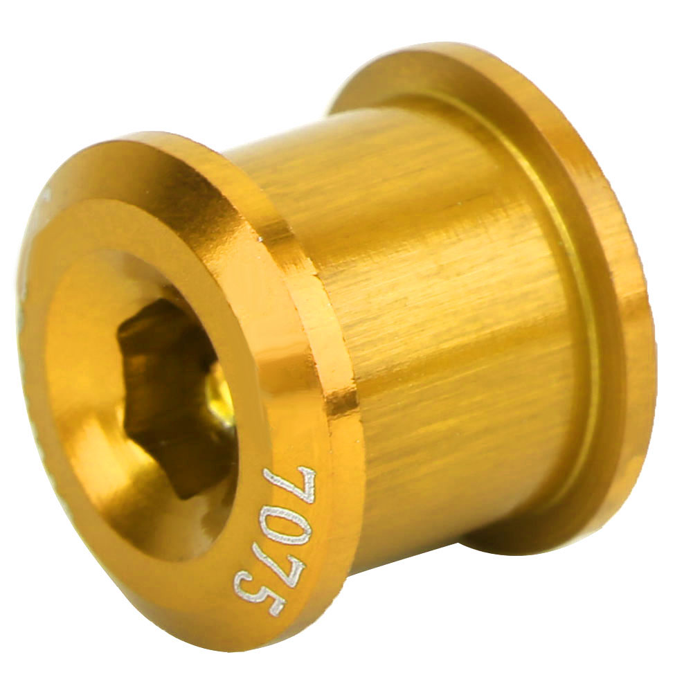 5 Stück 7 Mm Aluminiumlegierung Ultraleichte Fahrradscheibenschrauben Kettenblatt Kettenblattbolzen Fahrradzubehör Goldfarben