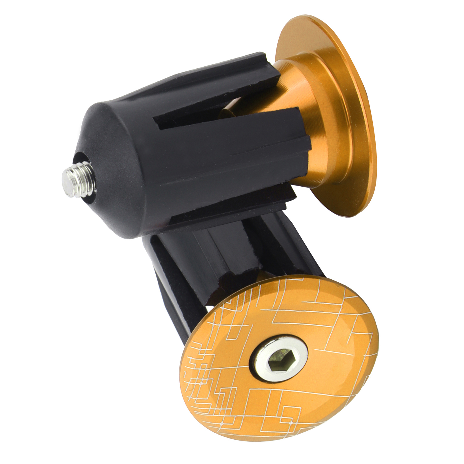 Lot De 2 Embouts De Guidon Pour Vélo De Route Et Vtt, Couleur Or