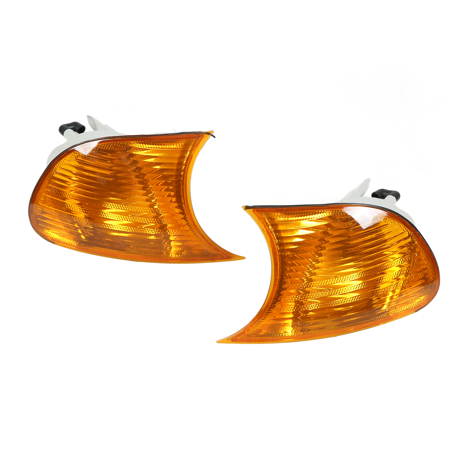 Linke Und Rechte Vordere Blinker Für Bmw 3er E46 Coupé (1998–2001), Klares Glas, Gelbe Glühbirne, Ersatzteilnummern 63126904299 Und 63126904300