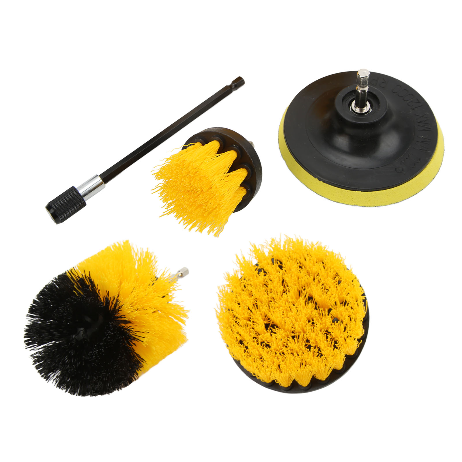 Set Mit 13 Bohrmaschinenbürsten Inklusive Verlängerung, Multifunktionale Reinigungspads Für Felgen, Motor Und Kühlergrill