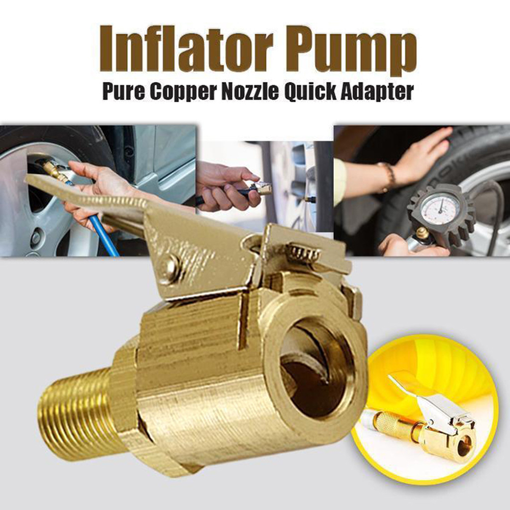 4-teiliges Reifenfülldüsen-set, 8-mm-ventiladapter, Schnellanschluss Für Autopumpen, Aufsteckbarer Umrüstkopf Für Druckmessung, Aufblaszubehör