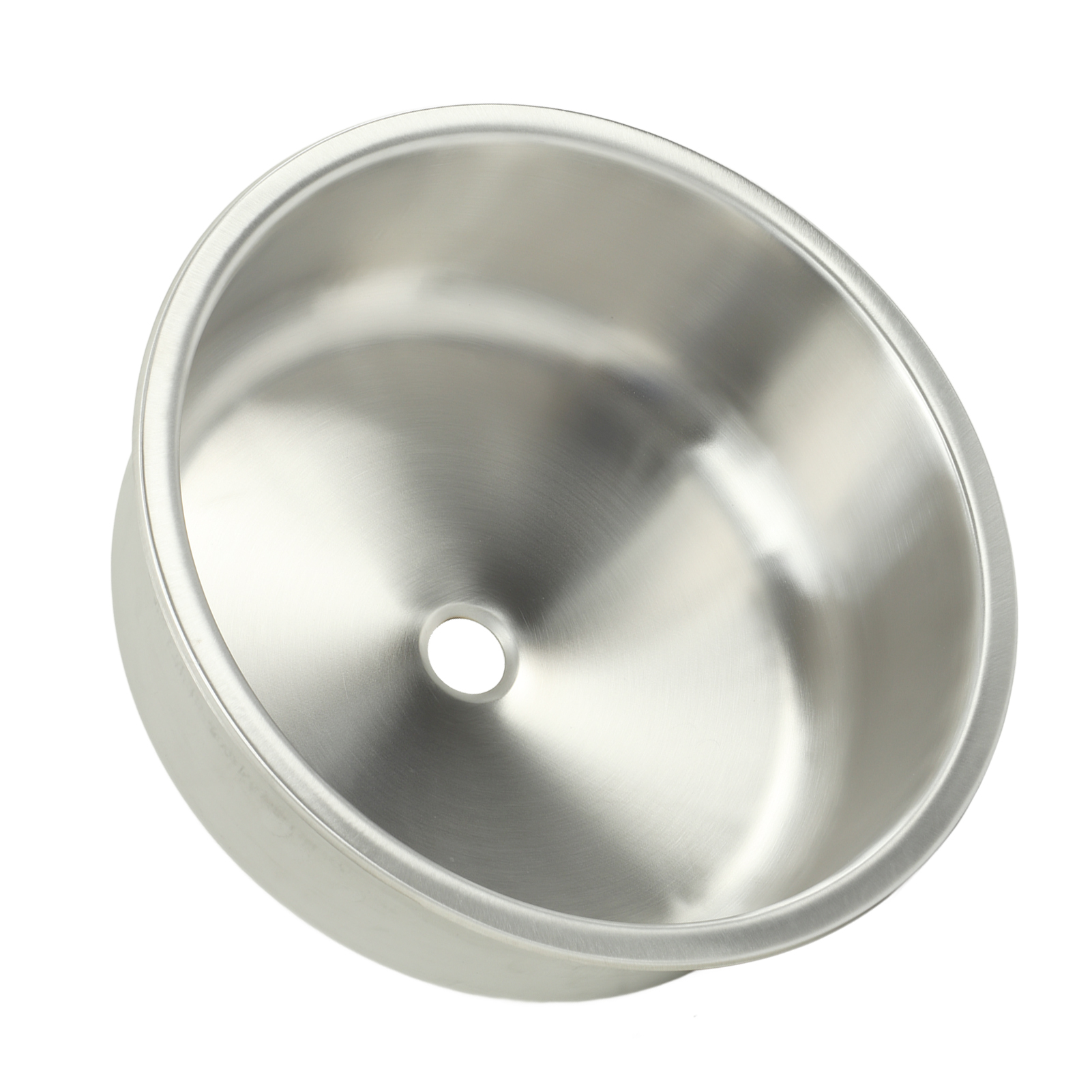 Rundes Waschbecken Für Wohnmobile, Edelstahl 304, 400 X 400 X 160 Mm, Rostbeständig, Großes Fassungsvermögen, Für Yachten Und Wohnmobile