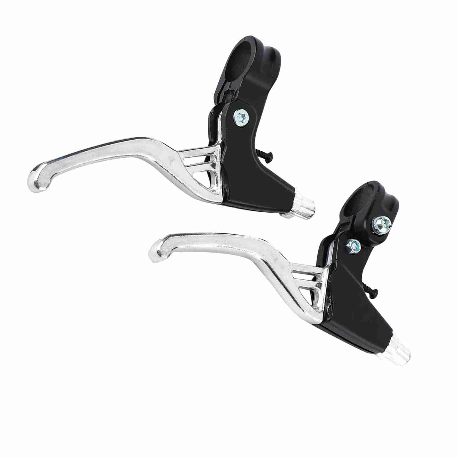 Paire De Poignées De Frein En Alliage D'Aluminium Pour Vélo De Montagne (argent)