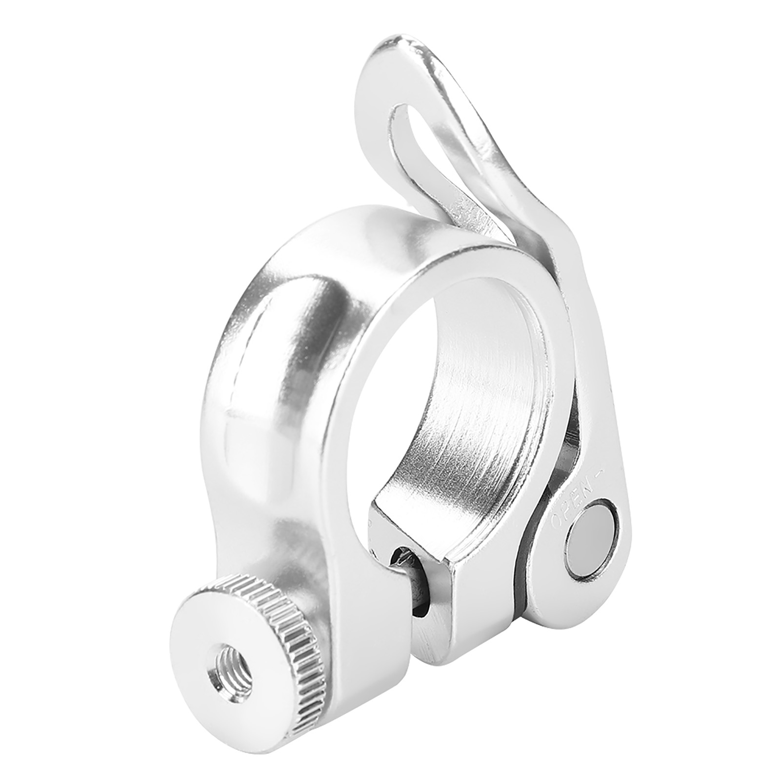 Tige De Selle En Alliage D'Aluminium Pour Vélo De Route Et Vtt, Collier De Serrage Rapide Argenté