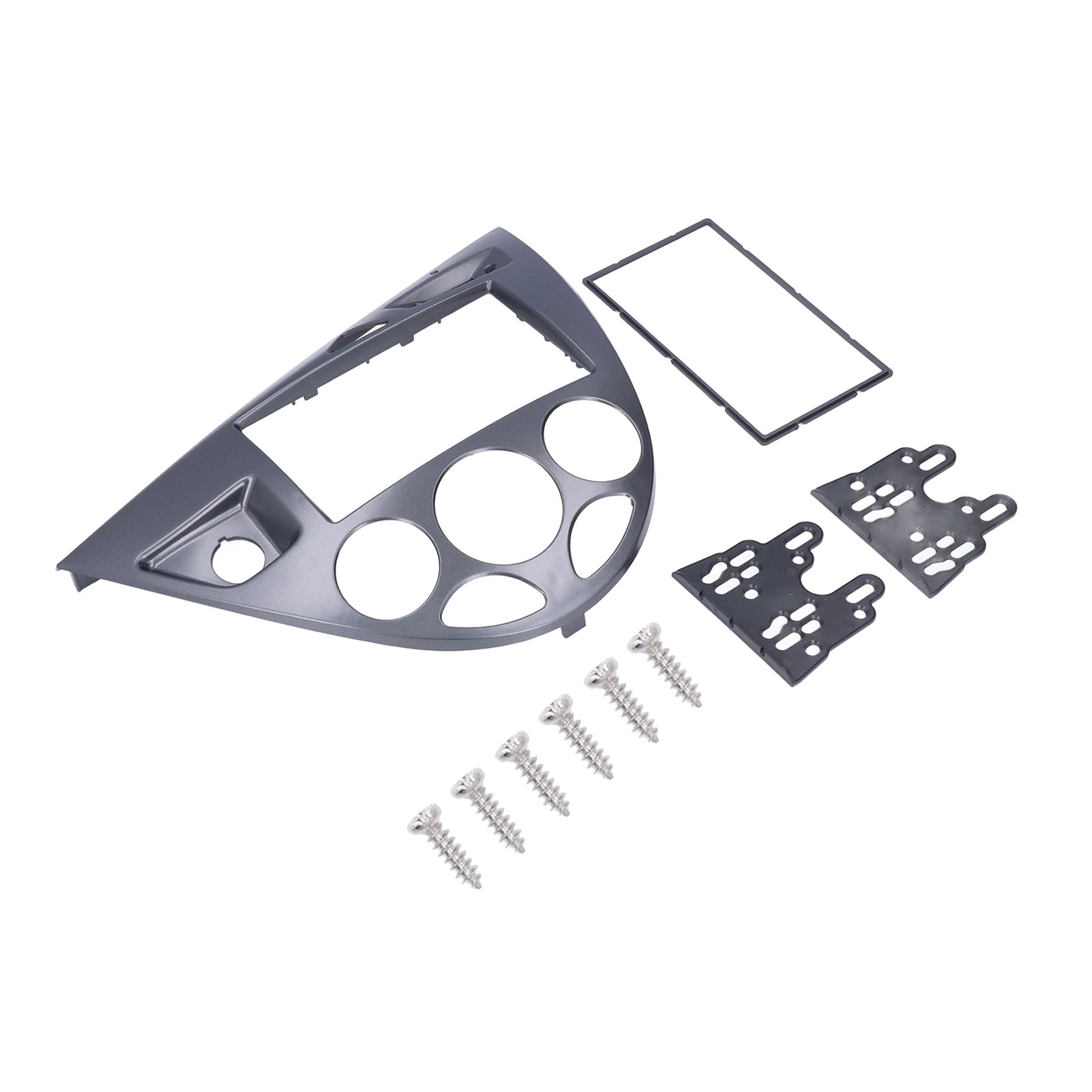 2-din-autoradio Mit Gps, Bluetooth, Cd/dvd, Touchscreen, Einbauhalterung Für Armaturenbrett, Kompatibel Mit Ford Focus (1998–2006), Plug-and-play-austauschset, Silber/grau