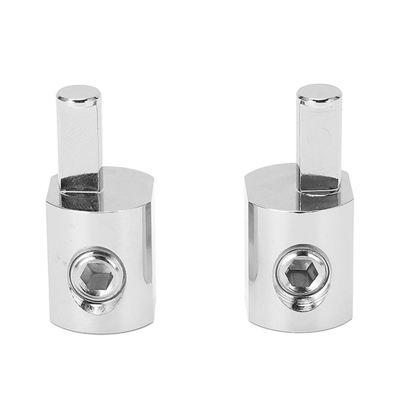 2 Stück Verstärker-eingangsreduzierer 1/0 Awg Auf 4 Awg, Vernickelter 6061 Aluminium-adapter, Für Autos Und Boote