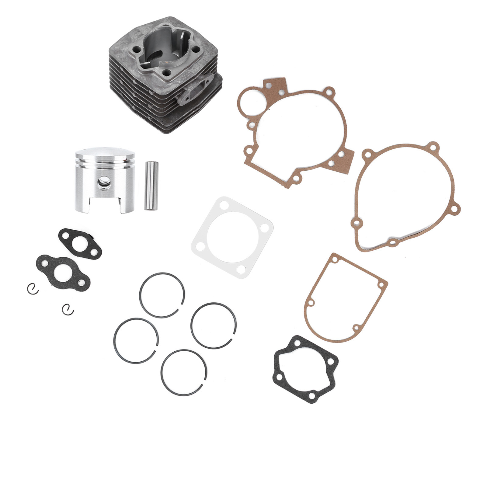 47-mm-zylindersatz Mit Kolben, Dichtung, Kolbenbolzen Und Kolbenringen Für 80-cm³-motorradmotor, Komplettset