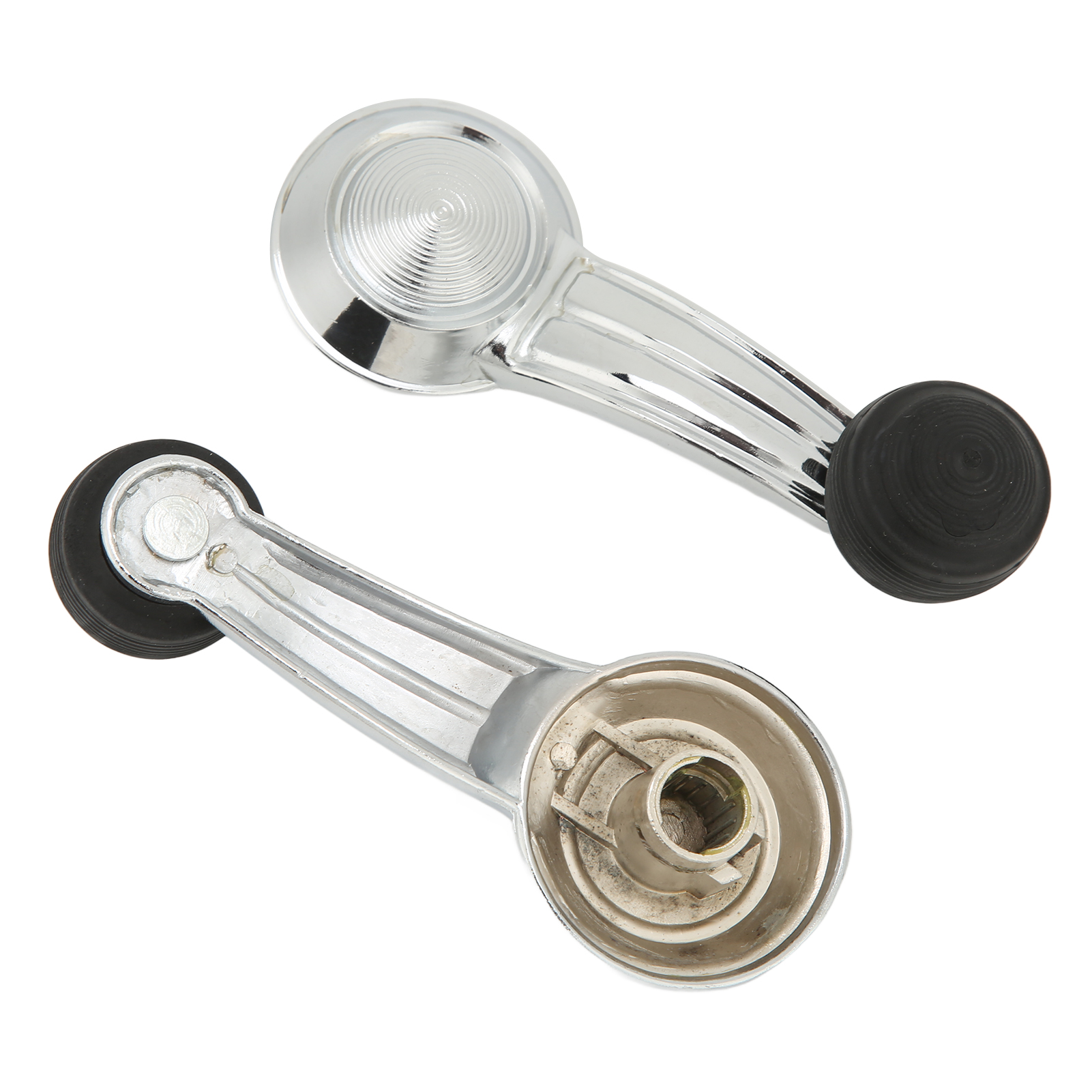 2 Verchromte Kurbelgriffe Aus Metall Für Autofenster/-türen, Ersatz Für Cadillac Cimarron Eldorado, Robustes Interieur-zubehör, Glänzende Oberfläche.