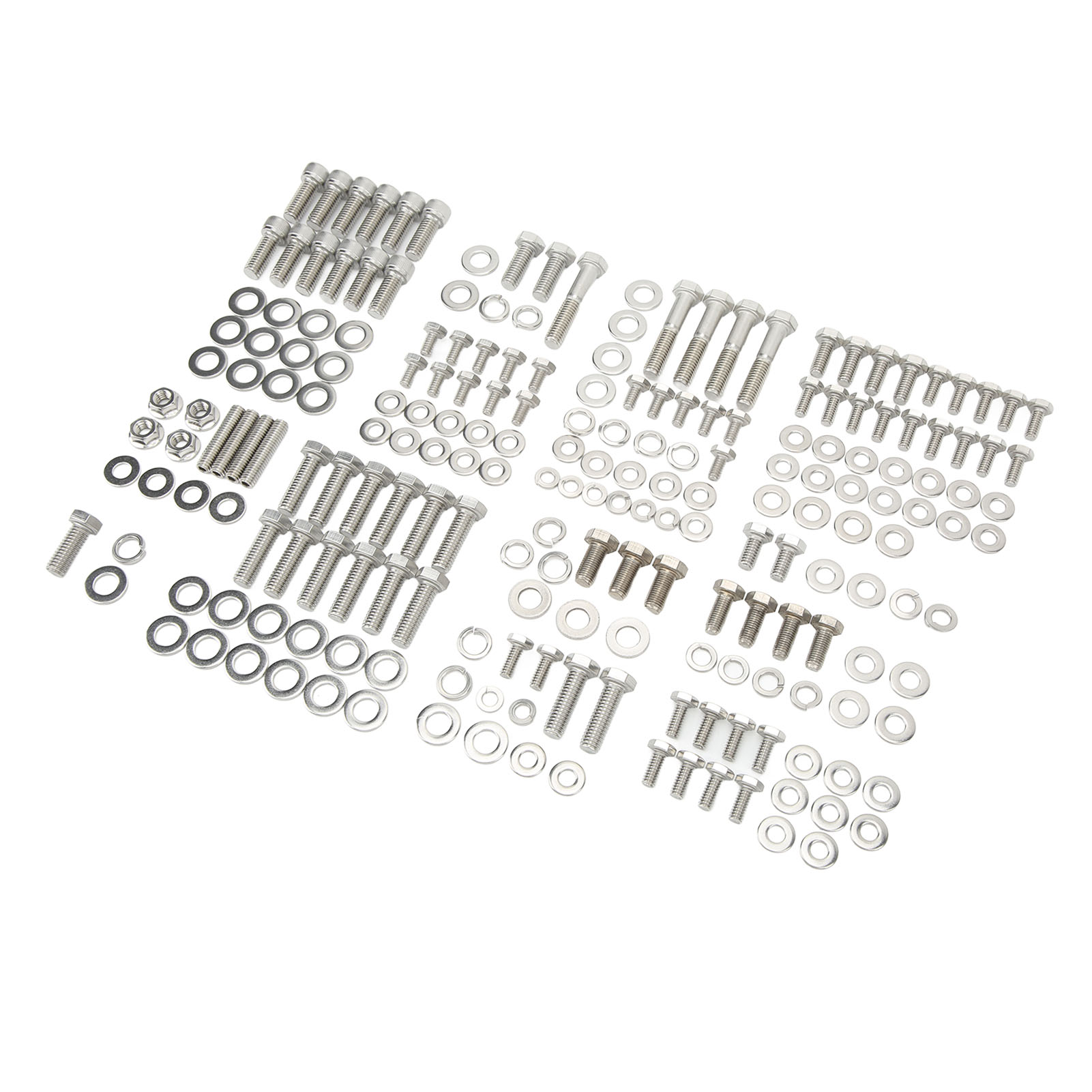 211-teiliges Set Aus Robusten Sechskant-motorschrauben Aus Edelstahl Für Small-block-motoren 265, 283, 305, 327, 350, 400