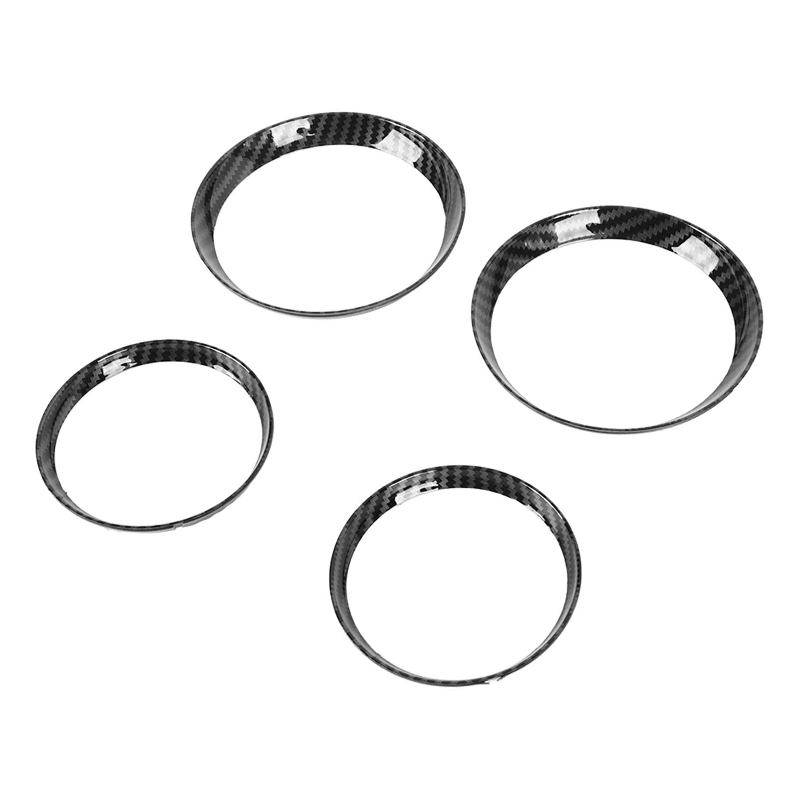 Lüftungsgitterabdeckungen In Carbonfaser-optik, Dekorativer Armaturenbrettaufkleber Für Die Klimaanlage, Kompatibel Mit Cooper R54 R56 3-türer Schrägheck