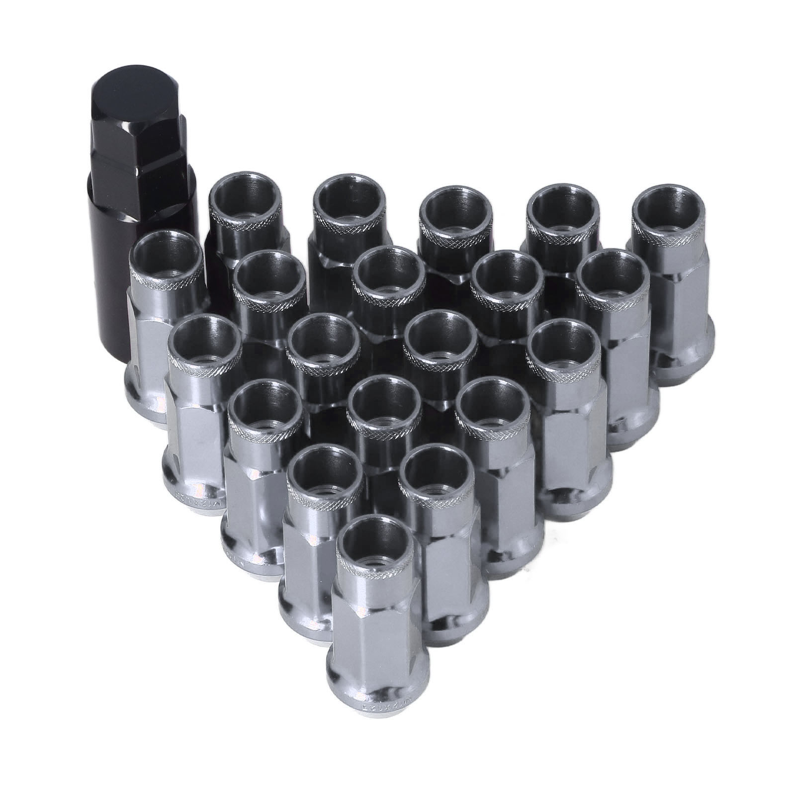 M12x1,25 X20 Universal-radmuttern Aus Metall, Mitsubishi-ersatzteil, Silberfarben