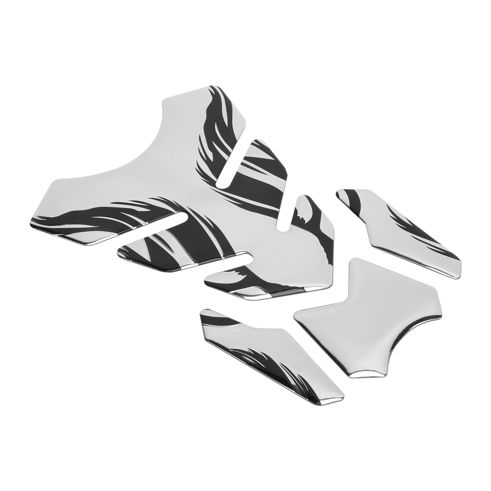 Set Mit 4 Motorradtank-schutzaufklebern, Silbernes, Weiches Schaumstoffklebeband, Wartung Und Individuelle Gestaltung