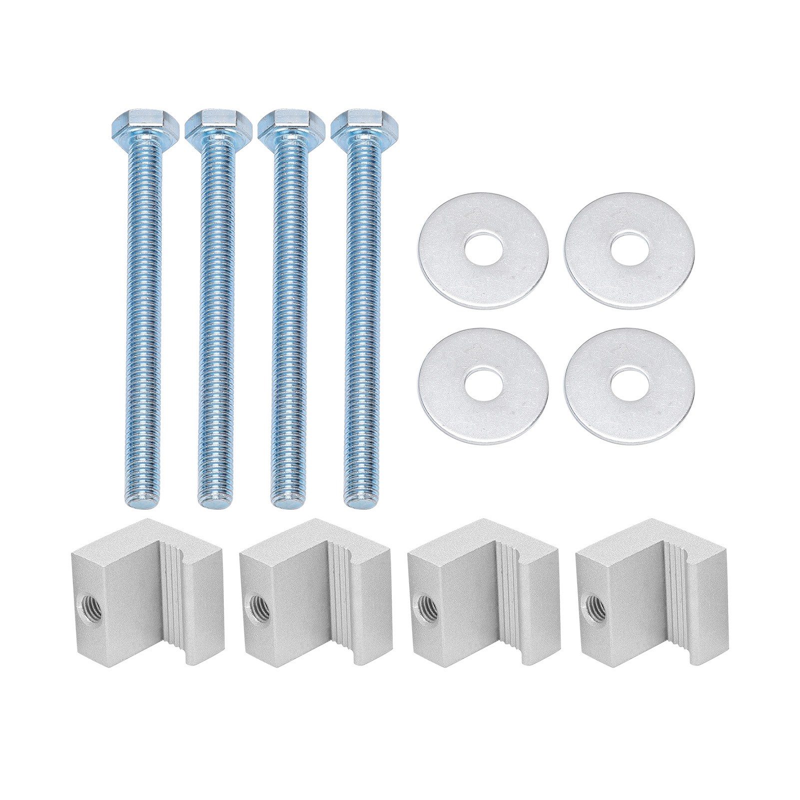 4-teiliges Aluminium-kofferraum-/kartonbefestigungsset Mit J-haken Für Pickup-trucks/crossover-montagewerkzeuge