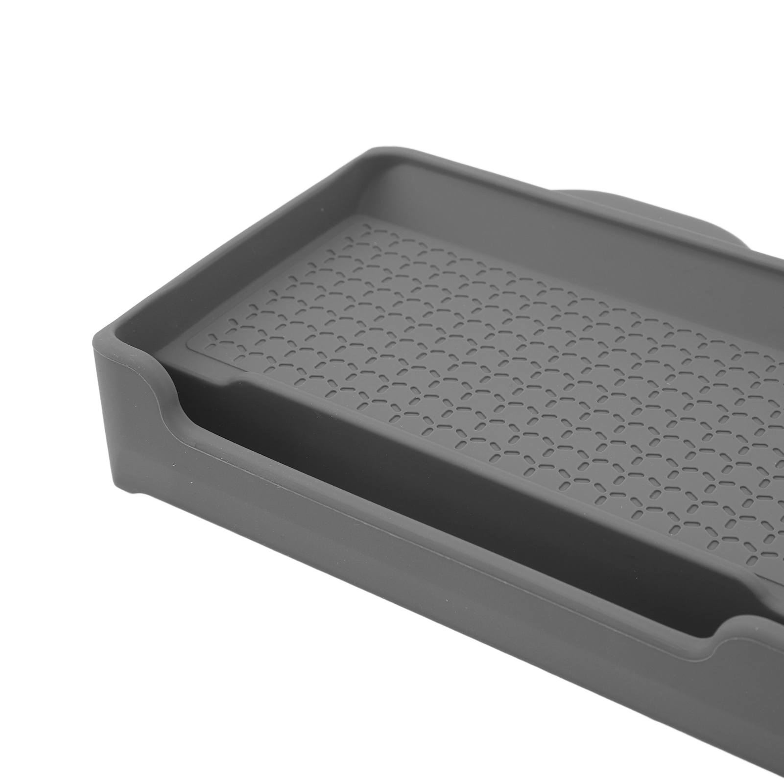 Mit Diesem Multifunktionalen Silikon-armaturenbrett-organizer Für Tesla Model 3/y (grau, Mit Verstecktem Magnetfach) Behalten Sie Ihre Wichtigsten Utensilien Stets Griffbereit.