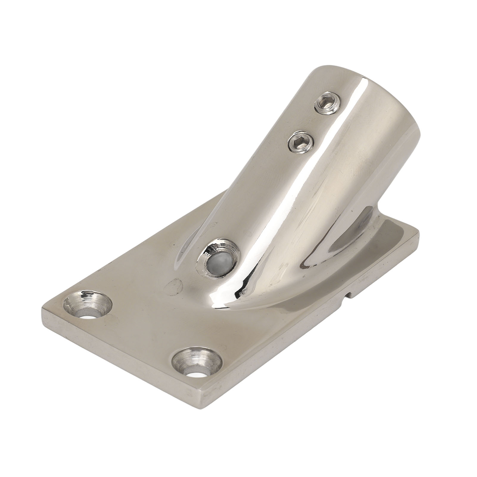 Rechteckige Rohrendkappe Aus Edelstahl 316 Für Schiffsreling, Yacht-montagebasis, 25 Mm/1,0 Zoll, Robuste Bootsbeschläge.