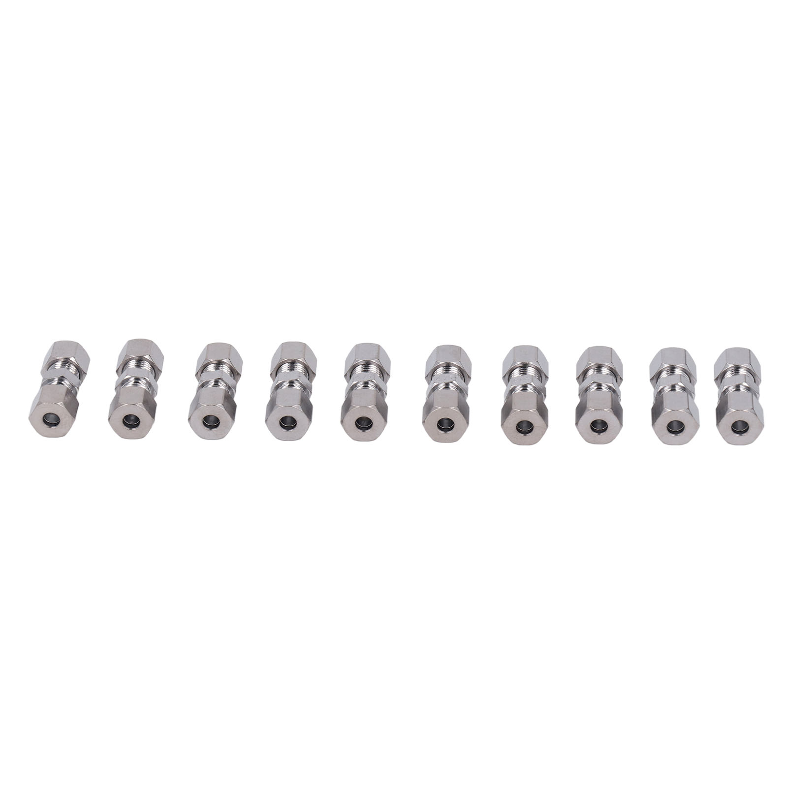 10-teiliges Bremsleitungsverschraubungsset, Verchromtes Kupfer, Anschluss Für Rohre Mit 4,75 Mm Durchmesser, Bremsschlauchende, Kfz-zubehör.