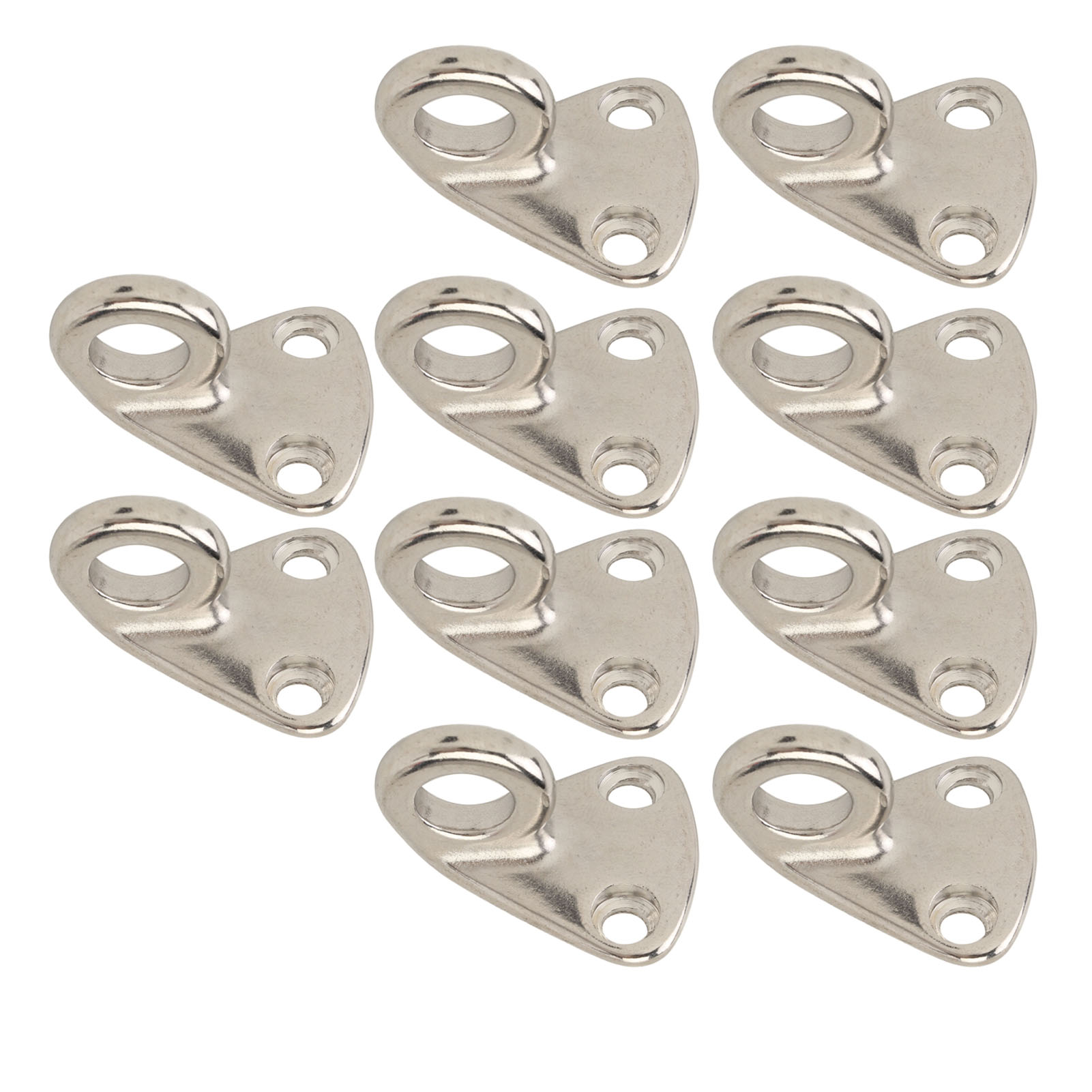 Set Mit 10 Bootsfenderringen Aus Edelstahl 316, Schutzhaken, Ösenplatten Für Boot, Anhänger Und Steg, Starke Befestigung