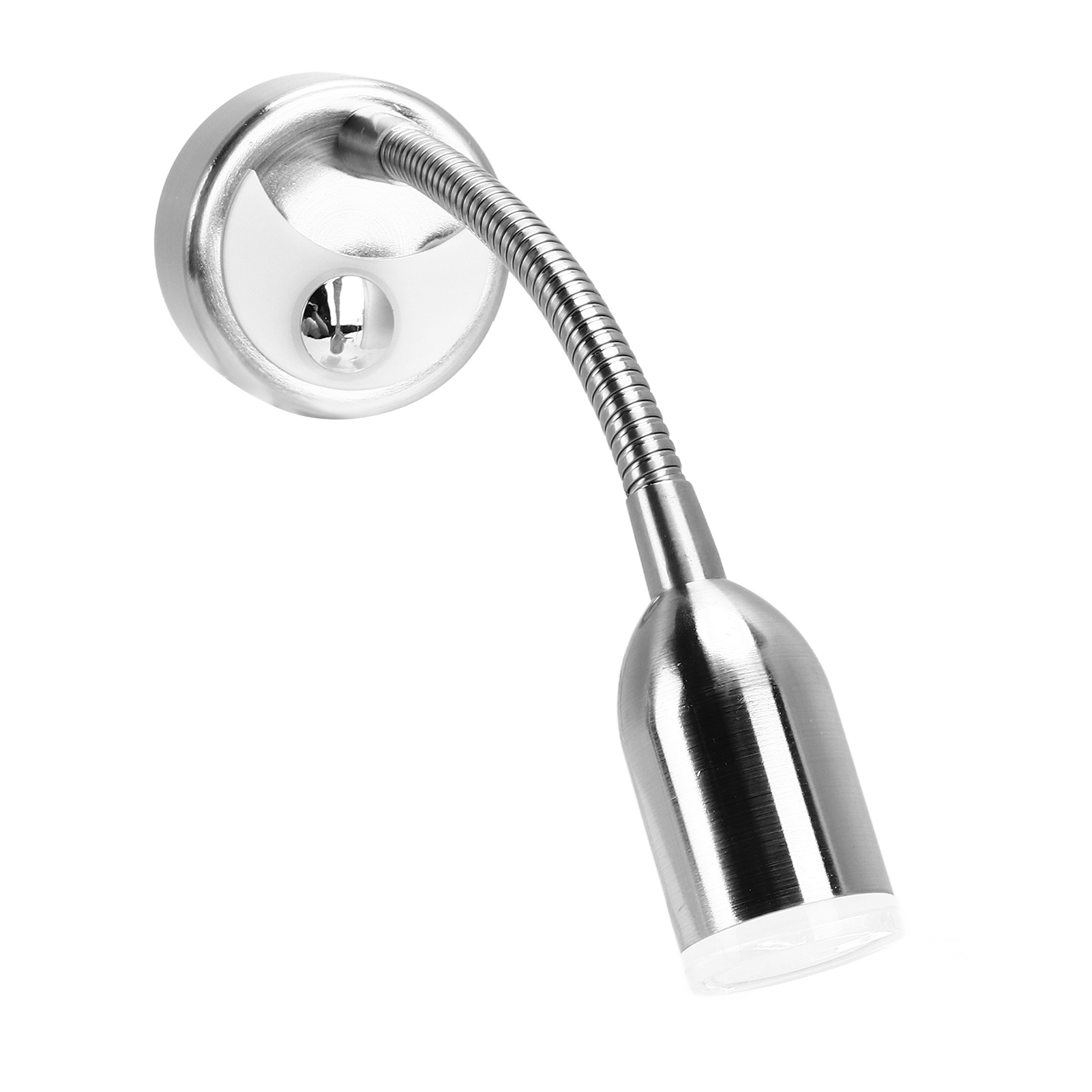 Nachttischlampe Für Boot, Wohnmobil Und Wohnwagen, Flexible Schwanenhalslampe, 3-stufiger Touch-dimmer, Warmweißes Licht, Leselampe, Klemme.
