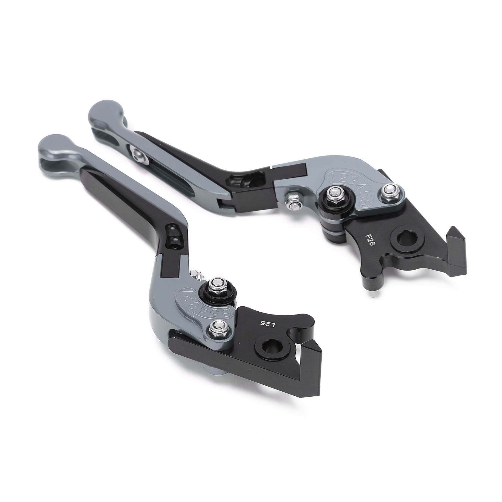 2 Motorrad-bremshebel Links/rechts, Ersatzteile Für Yamaha Nmax 155 (2015–2021), Motocross- Und Pitbike-teile, Grau, 2er-set