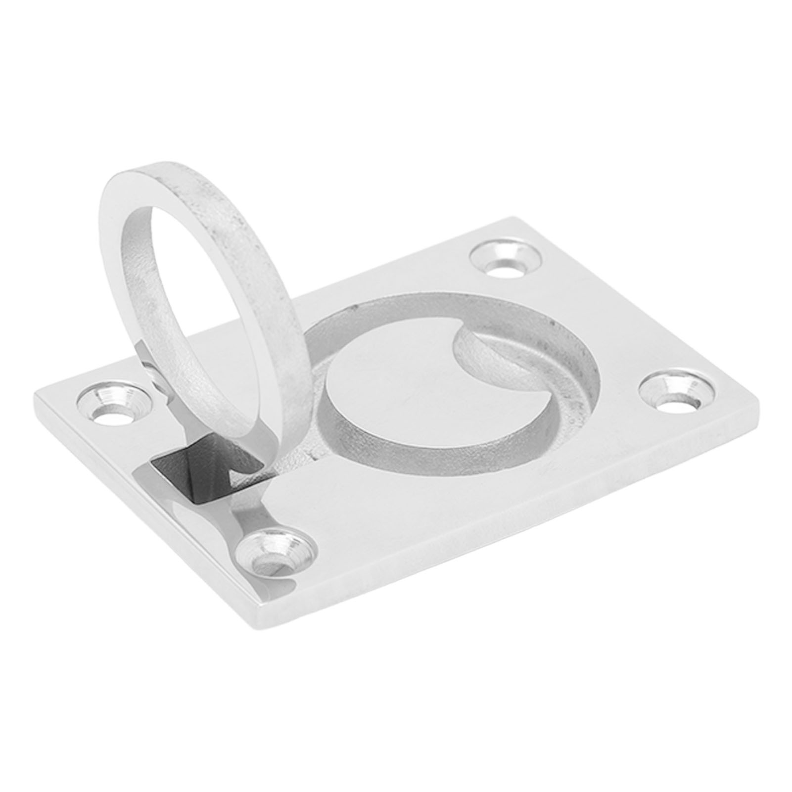 4 Quadratische, Eingelassene Türgriffe 63 X 44 Mm, Edelstahl 316, Verdeckte Griffe Für Luken, Schränke Und Regale, Marine-finish