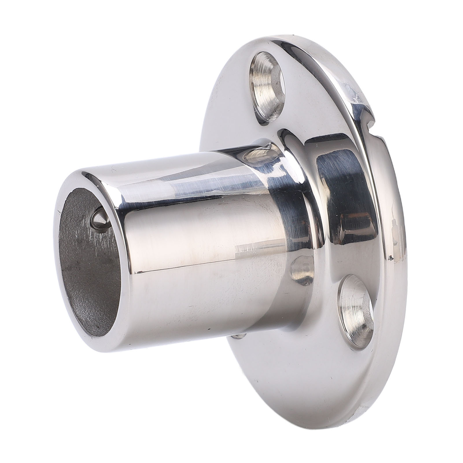 90°-bootsreling-endkappe, Runde Basis Aus Edelstahl 316 In Marinequalität Für 25 Mm/1 Zoll Rohr, Robuste Marine-beschläge.