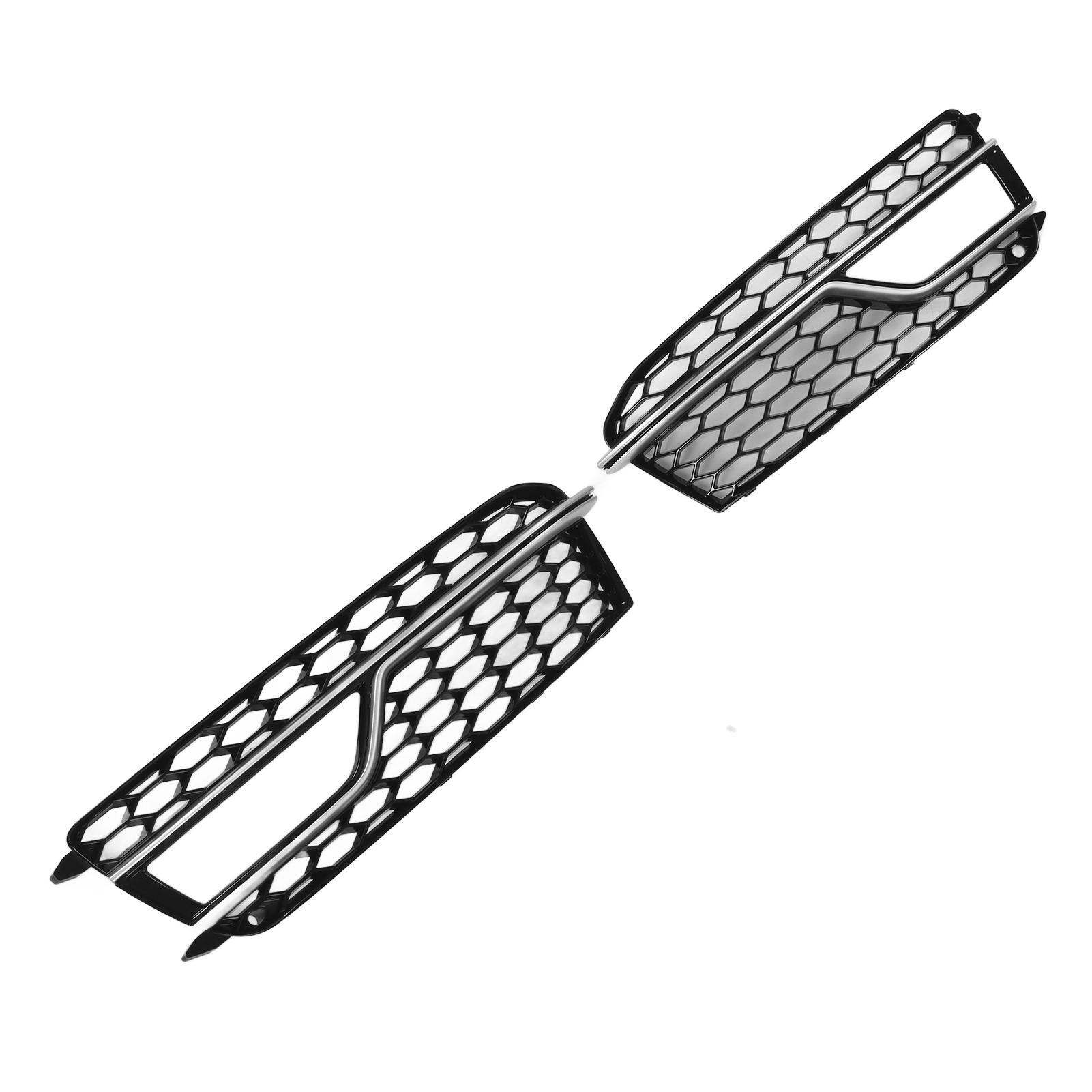2x Graue Kühlergrill-stoßstangen-nebelscheinwerfer-zierleisten Als Ersatz Für Die Außenausstattung Des Fahrzeugs Für S5 A5 S-line 2012-2016