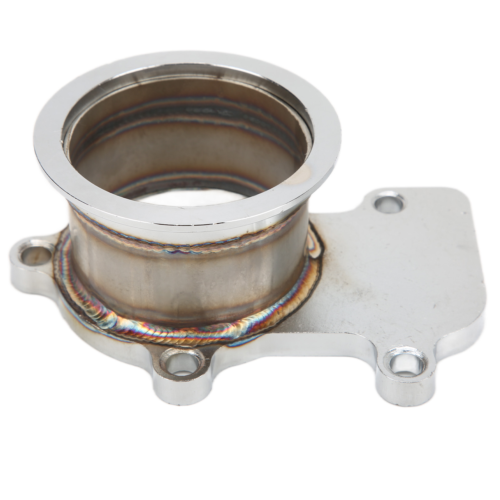 V-band 5-loch-turboflanschadapter Für Cummins Holset Wh1c Hx35, Austauschsatz, Hochbelastbarer Stahl, Turboladerkompatibel, Luftdichte Passform.