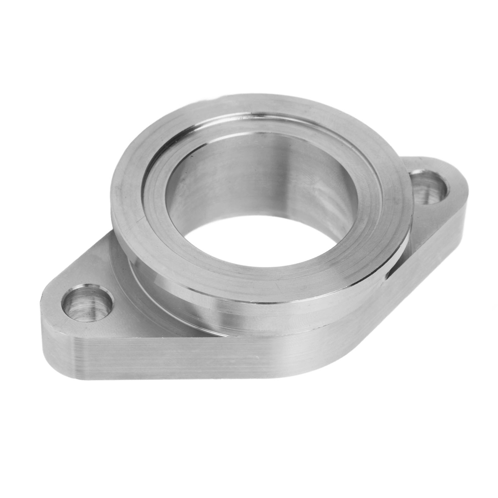 Wastegate-flanschadapter, 2 Löcher Auf V-band, Wasserdicht, Hitzebeständig, Zuverlässig, Energiesparend Für Autos
