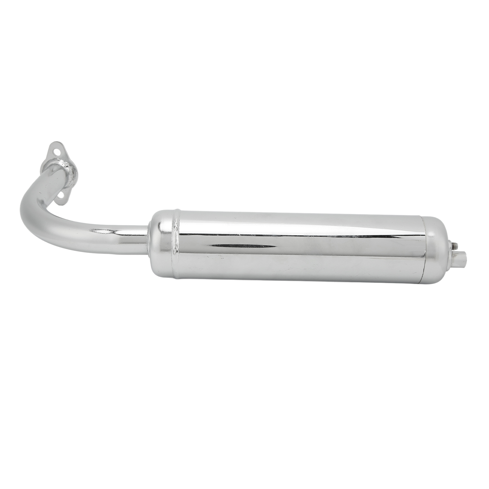 40-mm-motorradauspuffrohr Für 49-80-cm³-motoren, Eloxiertes Aluminium, Belüftetes Anschlussstück, Geeignet Für Roller, Mopeds Und E-bikes