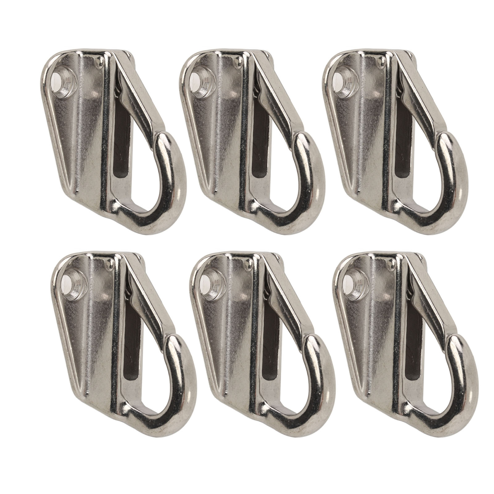 6 Robuste Edelstahl-geländerhaken, Federbelastete Halterungen Für Boote, Haus Und Schifffahrt, 6er-pack