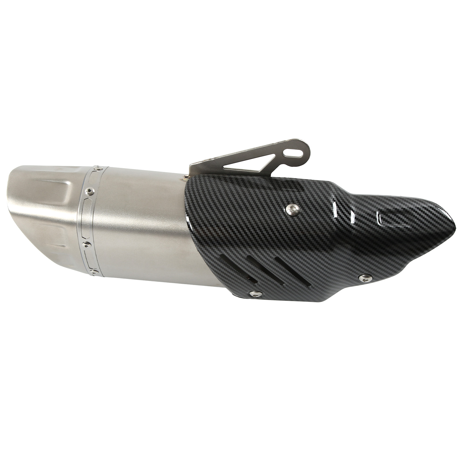 Universelles 51-mm-motorradauspuffrohr Aus Kohlefaser Als Ersatz Für R1, R3, R6, Mt07 Und Mt09