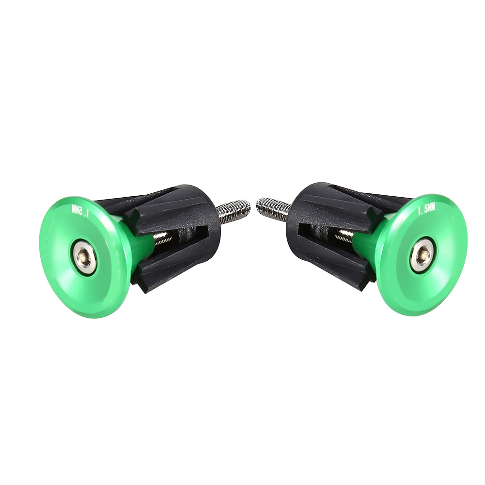 Paire D'Embouts De Guidon En Aluminium Pour Vélo, Verts