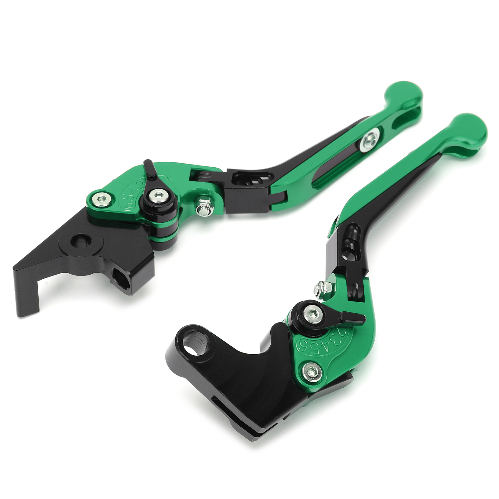 2 Verstellbare Cnc-gefräste Brems- Und Kupplungshebel Aus Aluminium, Passend Für Yamaha Xj6 Diversion (2009–2015), Grün