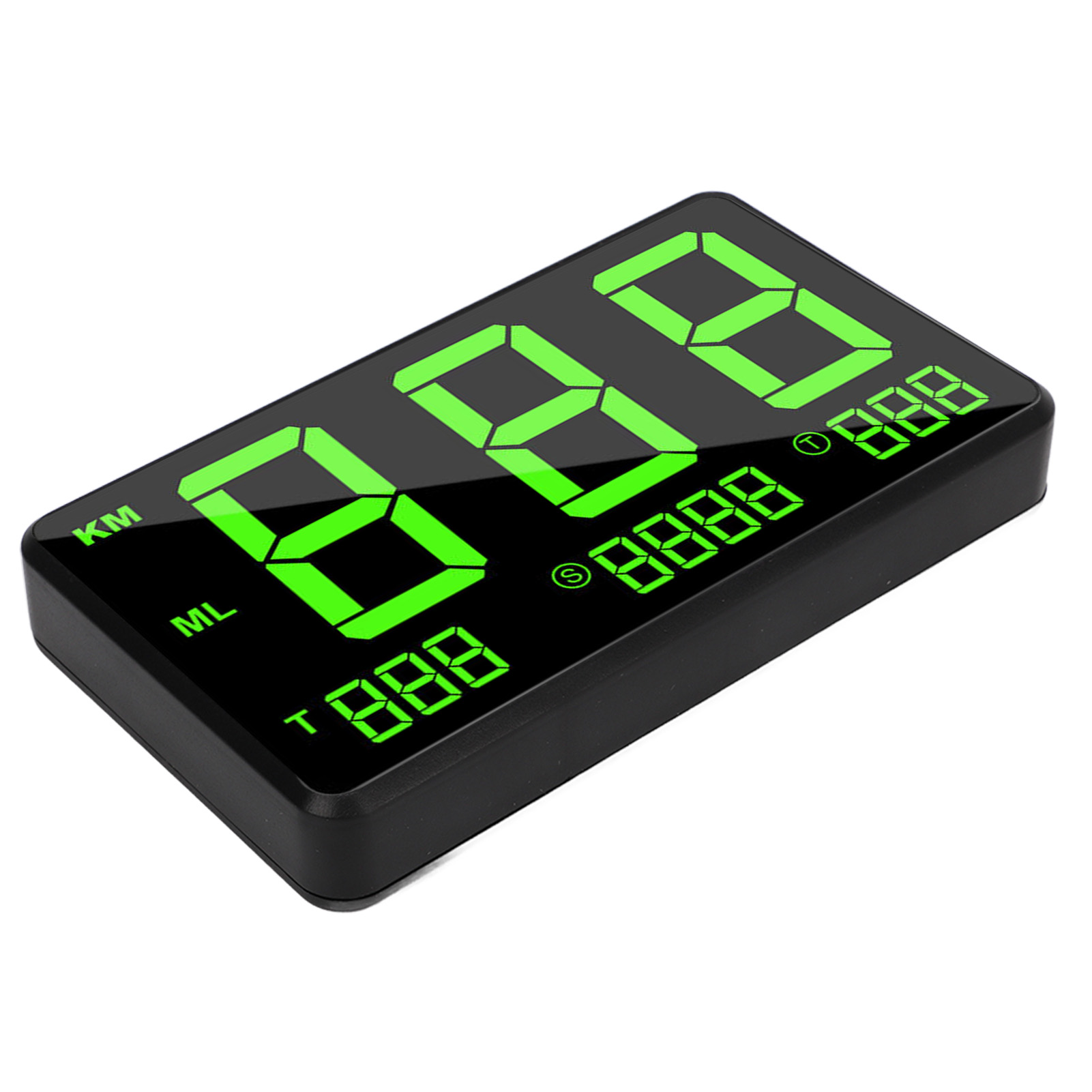 Universelles Auto-hud-display Mit Gps-tachometer, Grün, Mit Müdigkeitswarnung