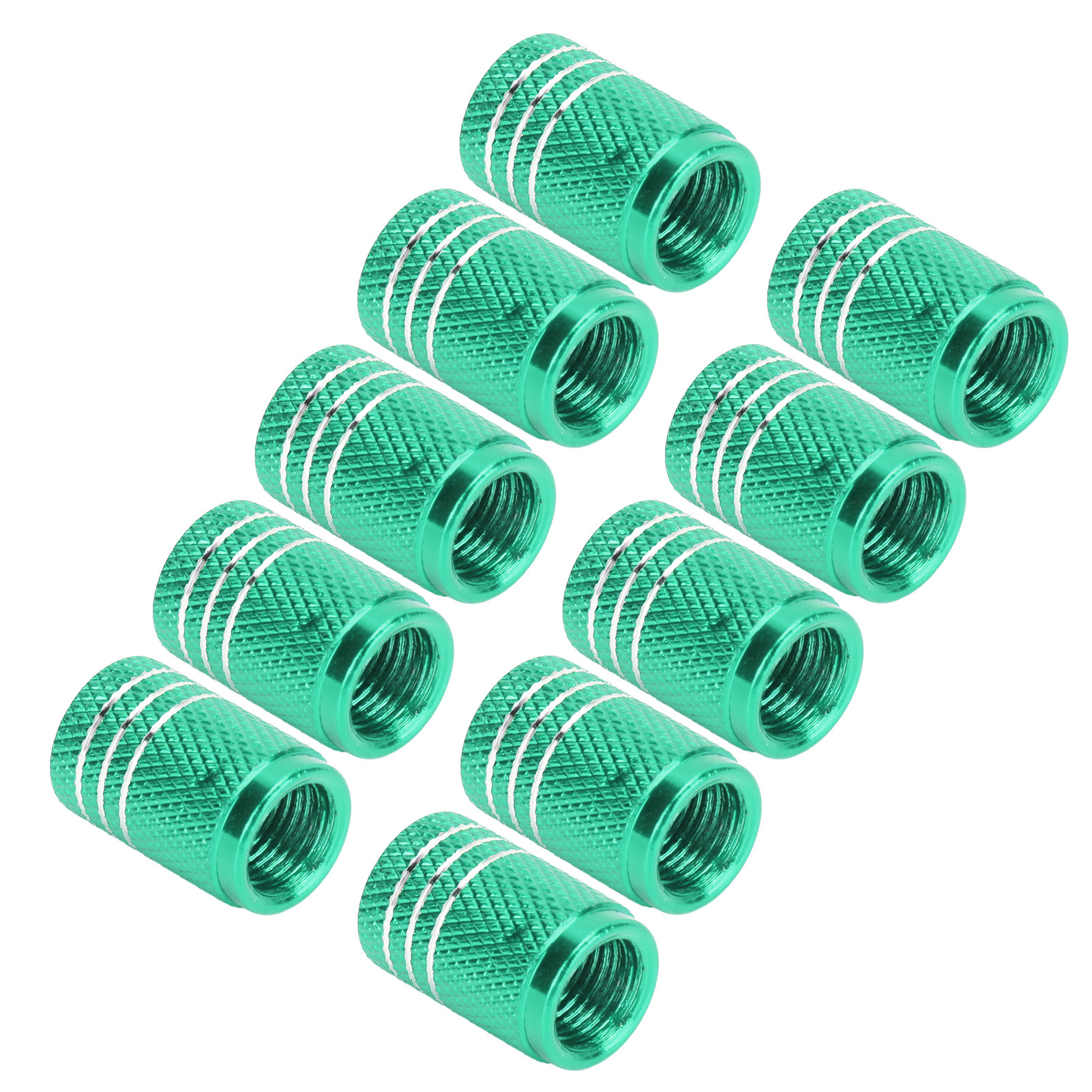 10 Reifenventilkappen Mit Totenkopfmotiv, Universell Passend Für Autos, Suvs, Fahrräder, Lkws, Motorräder, Grün