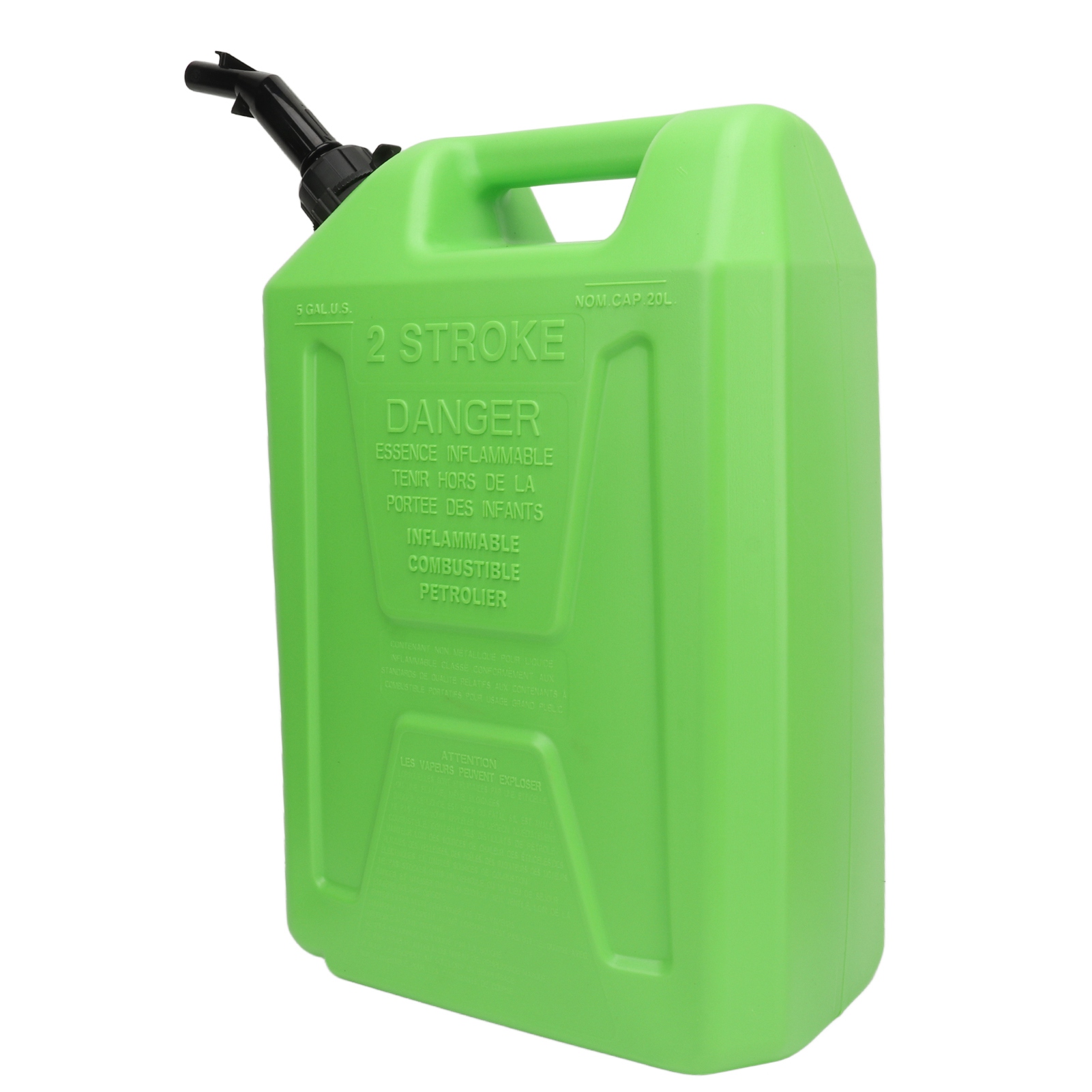 20l Hdpe Antistatischer, Selbstentgasender Benzinkanister, Grüner Notfallbehälter