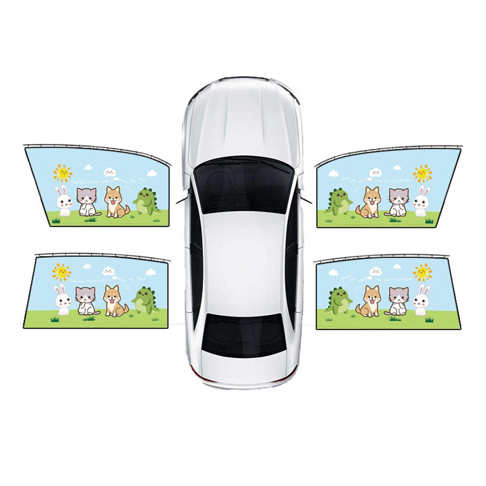 Auto-sonnenschutz, Uv-schutz, Hitzeschutz, Sichtschutzvorhang, Seitenfenster-verdunkelung, Universal-auto 9603b