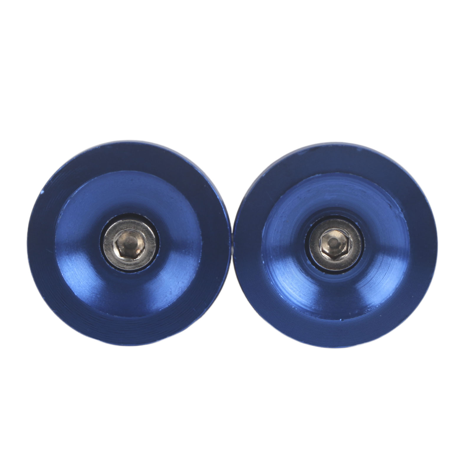 1 Paire De Bouchons D'Embout De Guidon En Alliage D'Aluminium Pour Vélo (bleu)