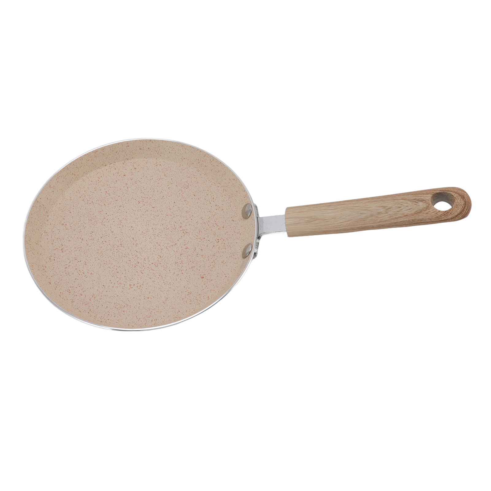 Antihaftbeschichtete Bratpfanne Mit Griff, Flacher Boden Aus Aluminiumlegierung, 18 Cm, Ideal Für Frühstückspfannkuchen