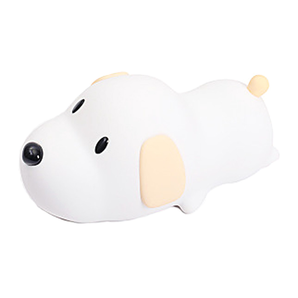 Led-nachtlicht In Hundeform Für Kinder, Weiche Silikon-led-lampe Mit Berührungsempfindlicher Steuerung, Babyzimmerlampe Mit Zwei Beleuchtungsmodi (warmweiß Und Kaltweiß).