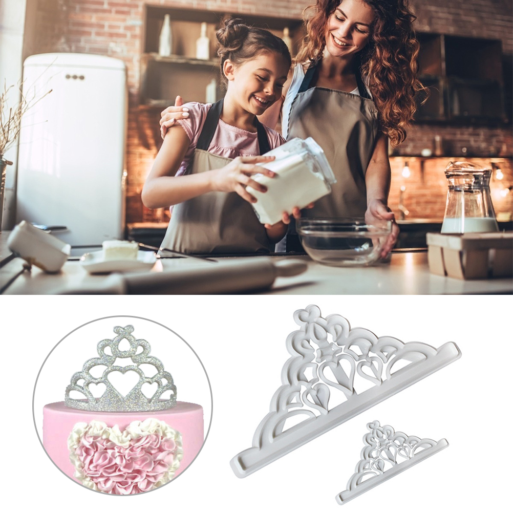 2-teiliges Kronen-ausstechformen-set Für Cupcakes, Cupcakes, Fondant Und Andere Backformen, Küchenwerkzeuge Für Teig Und Ton