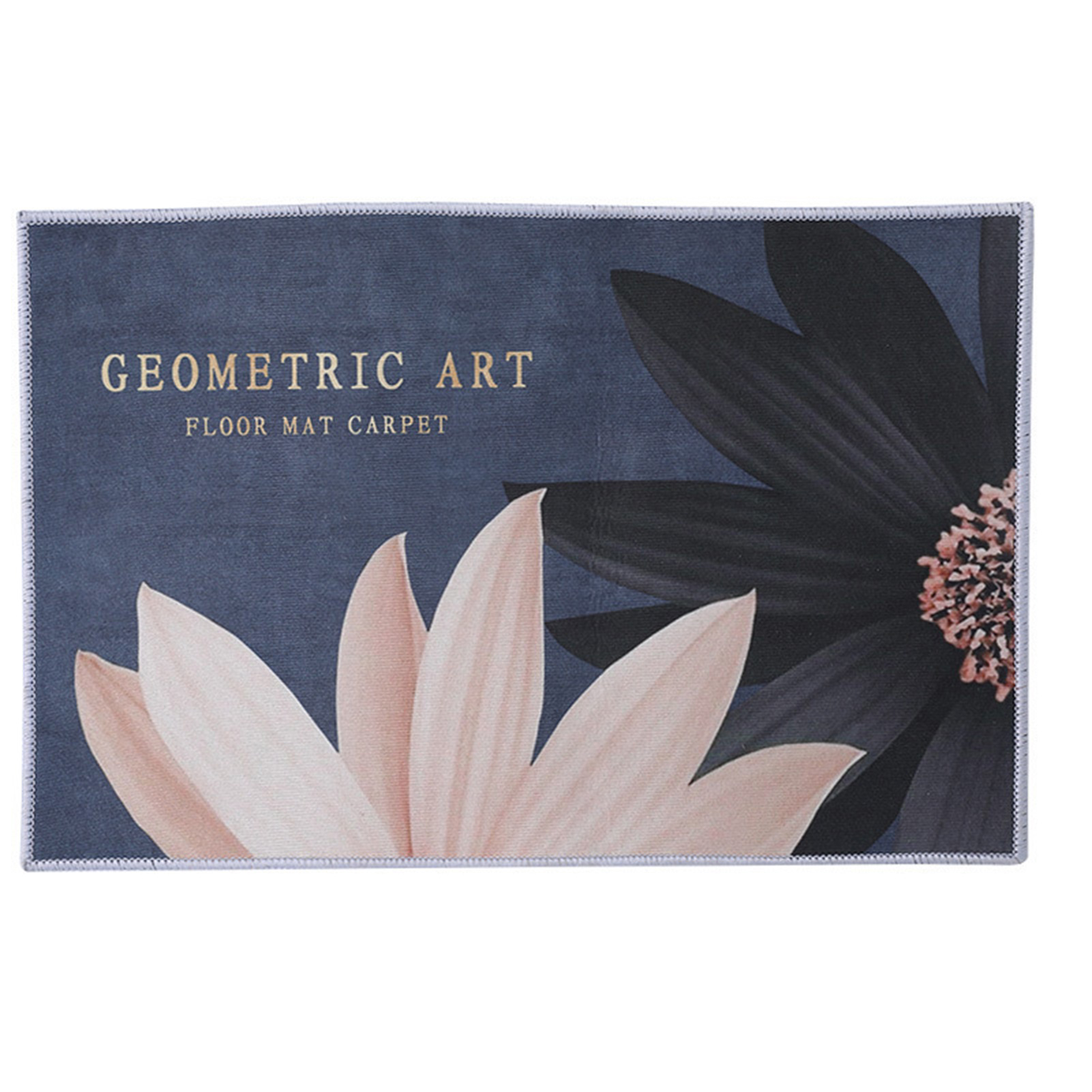 Niedliche, Antiosmosebeständige Fußmatte Mit Geometrischem Muster Aus Kristallvelours, Ideal Für Schlafzimmer Und Badezimmer.