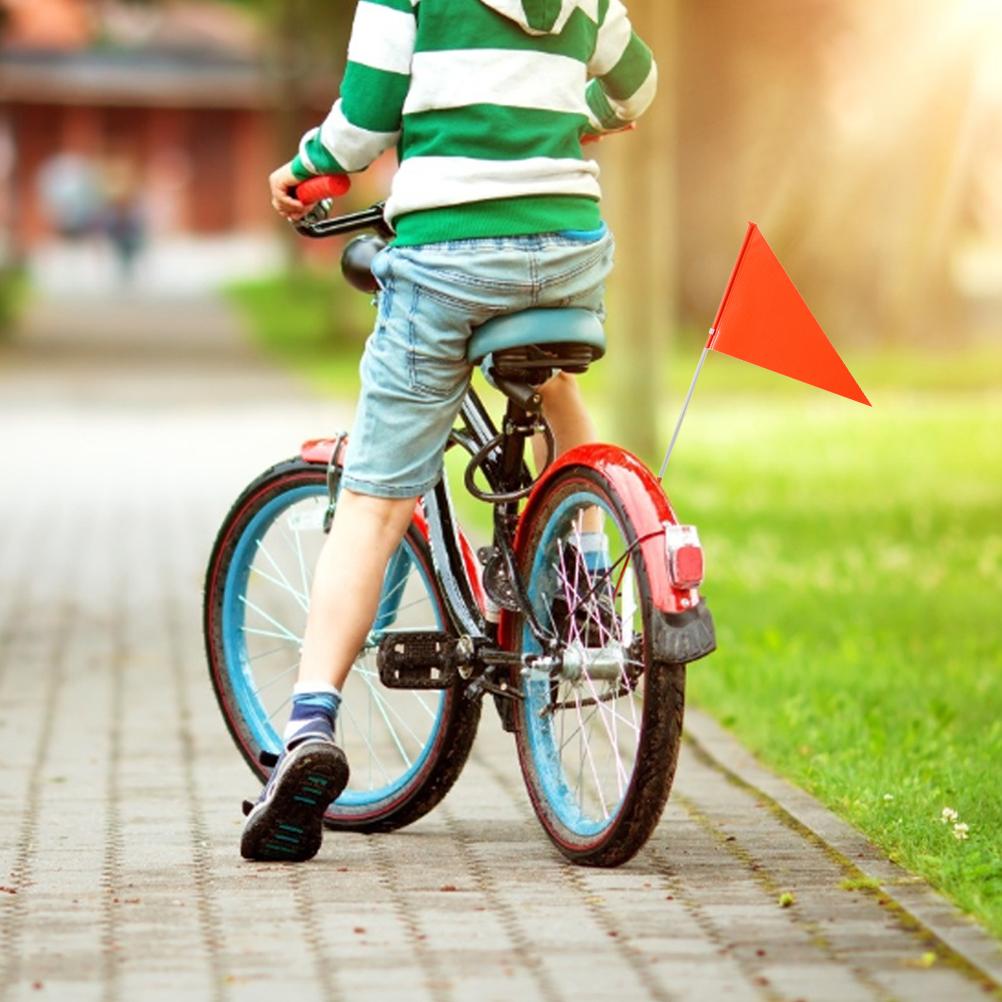 Guirlande De 3 Fanions De Sécurité Pour Trottinette Et Vélo En Extérieur, Idéale Pour Les Enfants.