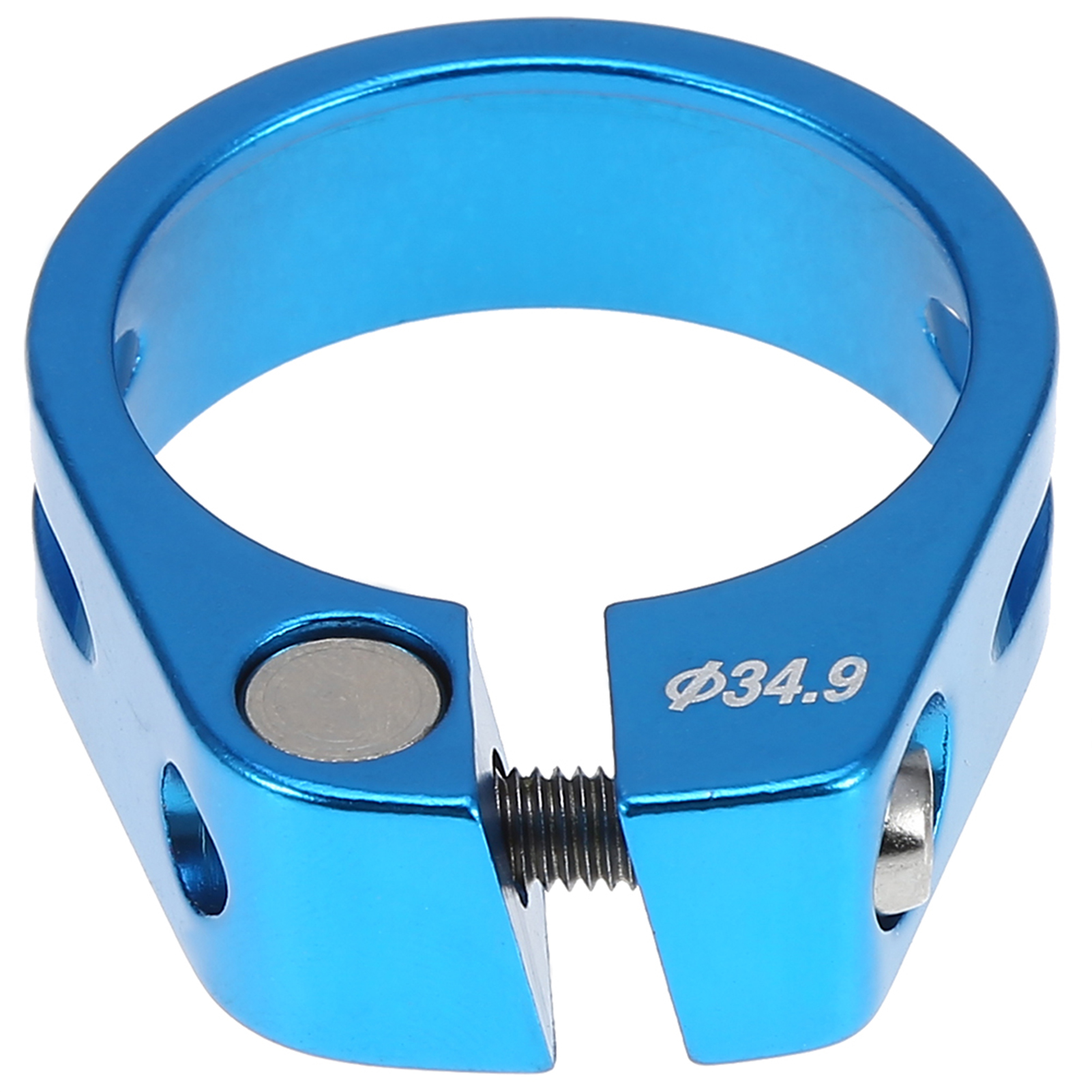 Collier De Serrage De Tige De Selle De Vélo En Alliage D'Aluminium 34,9 Mm, Accessoire Pour Tige De Selle De Vtt (bleu)