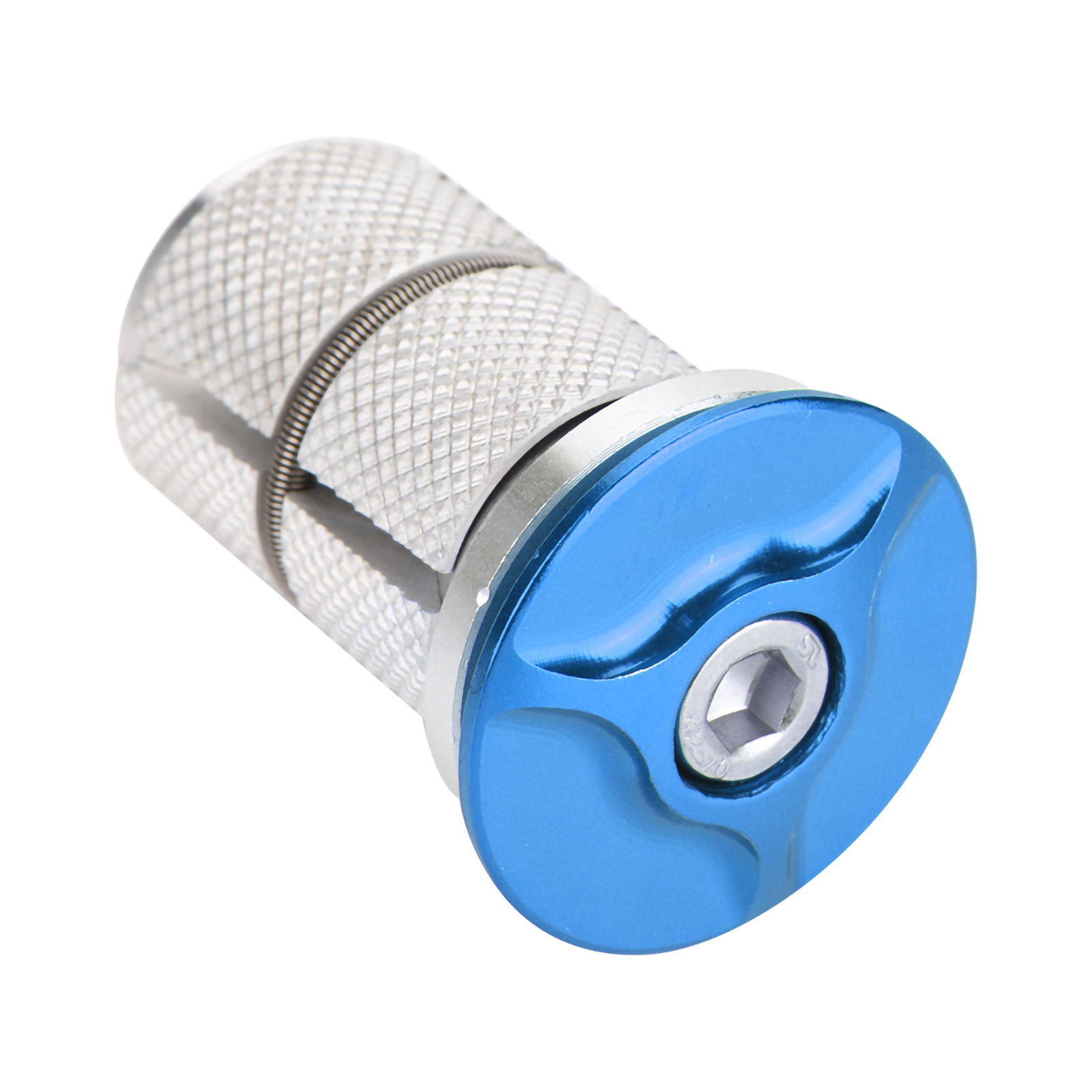 Bouchon Supérieur De Potence En Alliage D'Aluminium Pour Fourche De Vélo, 1/1,25 Pouce (bleu)