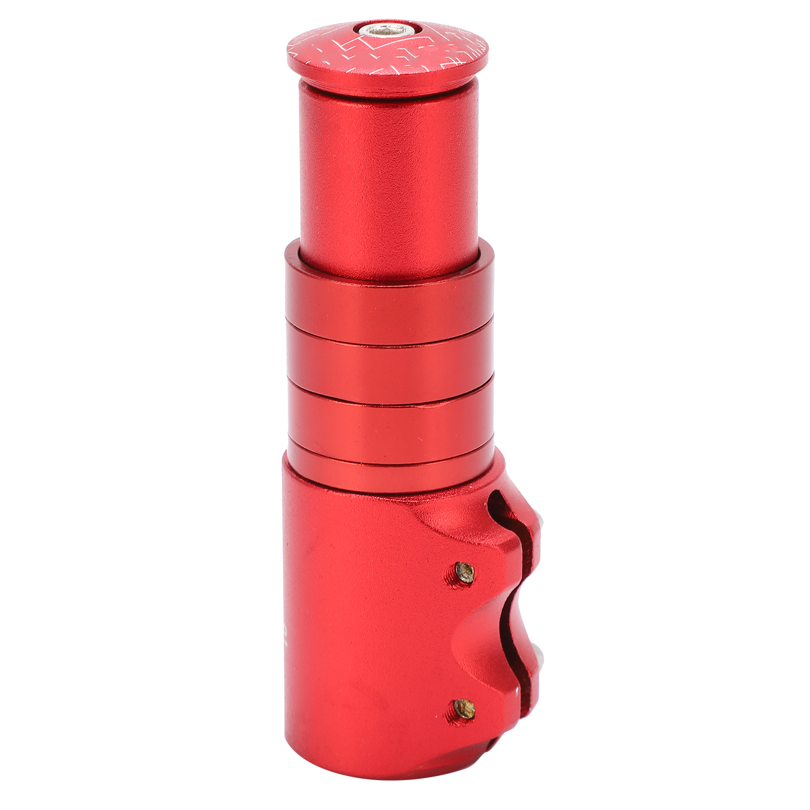 Rallonge De Tube De Direction De Fourche Avant De Vélo, Potence De Vélo En Alliage D'Aluminium, Adaptateur De Guidon, Rouge Vif