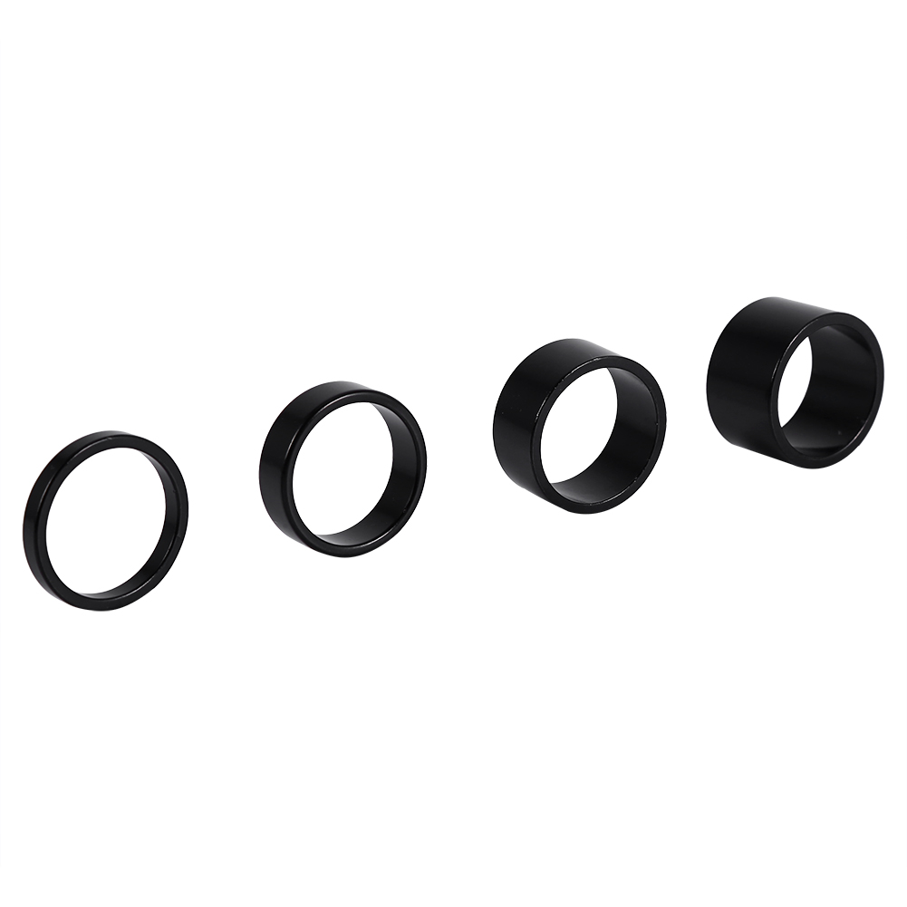 Entretoises De Direction En Alliage D'Aluminium Pour Vélo, Disponibles En 4 Couleurs, 4 Pièces (5 Mm, 10 Mm, 15 Mm Et 20 Mm), Rondelles Pour Potence Avant Et Fourche.