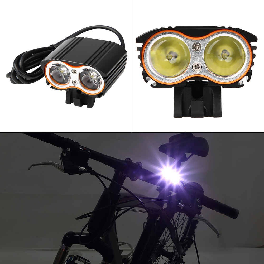 Phare Avant De Vélo Led Usb 2000 Lm À Haute Luminosité Pour Le Cyclisme Nocturne